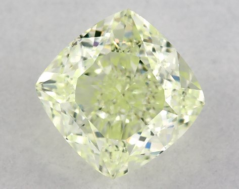 GIA 0.81 Carat Fancy Yellow Green-VS1 Cushion Modified Cut Diamond